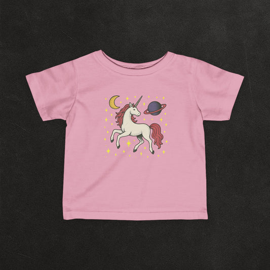 Cosmic Unicorn Infant Tee - Dream Big, Sparkle Louder Vintage Unicon Graphic Design