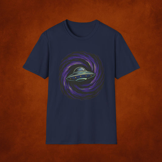 Retro Galactic UFO T-Shirt – Vintage Alien Graphic Tee For The Believers