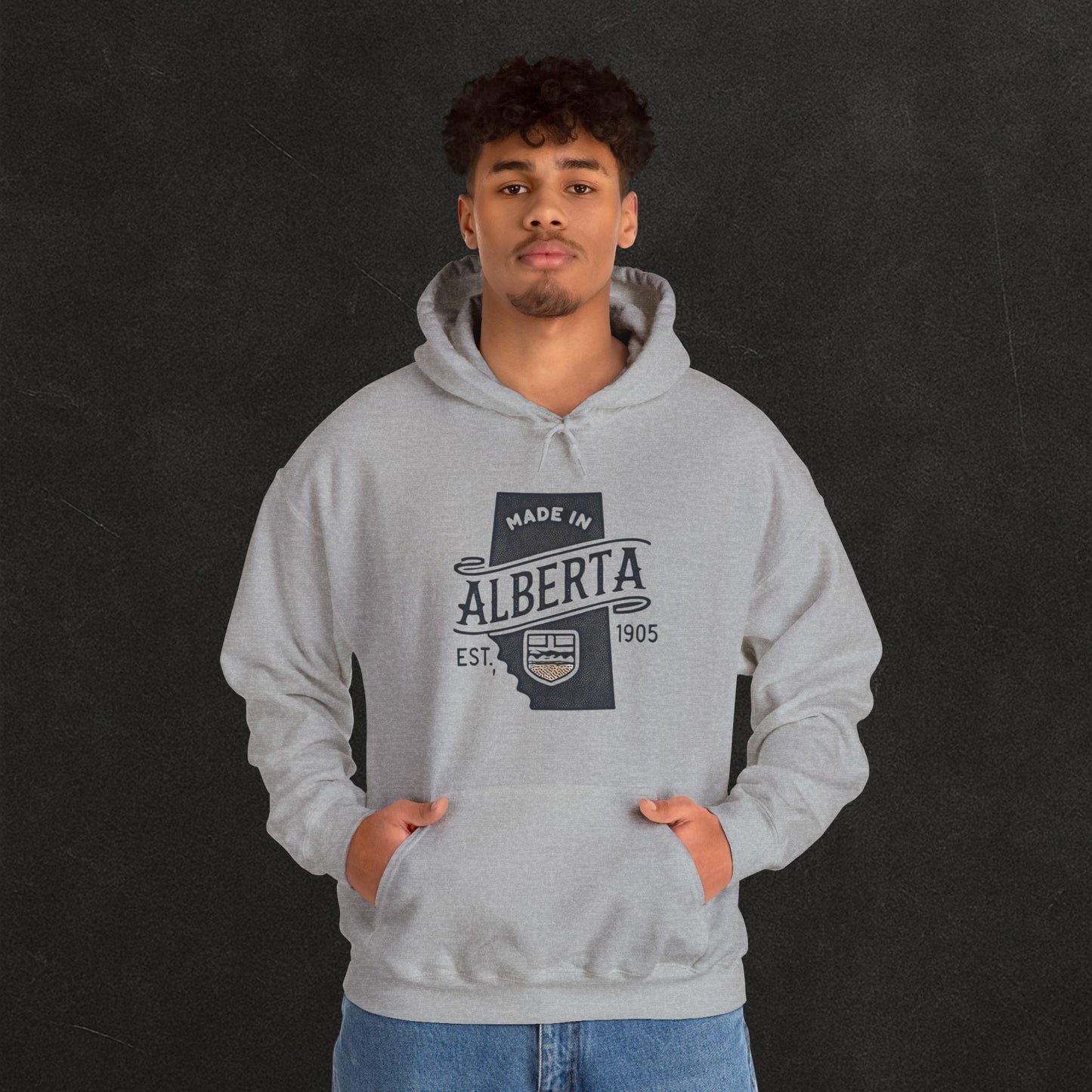 Alberta Proud Heavy Hoodie – Thick Unisex Pullover for the Prairie Weather