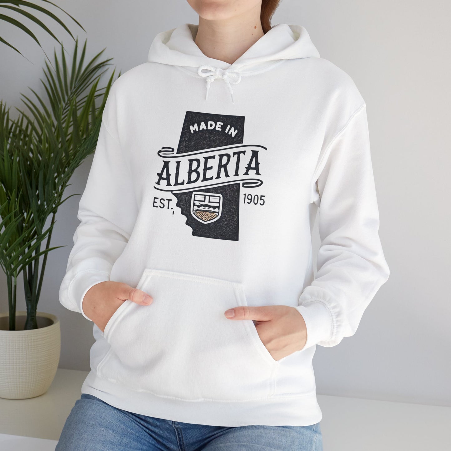 Alberta Proud Heavy Hoodie – Thick Unisex Pullover for the Prairie Weather