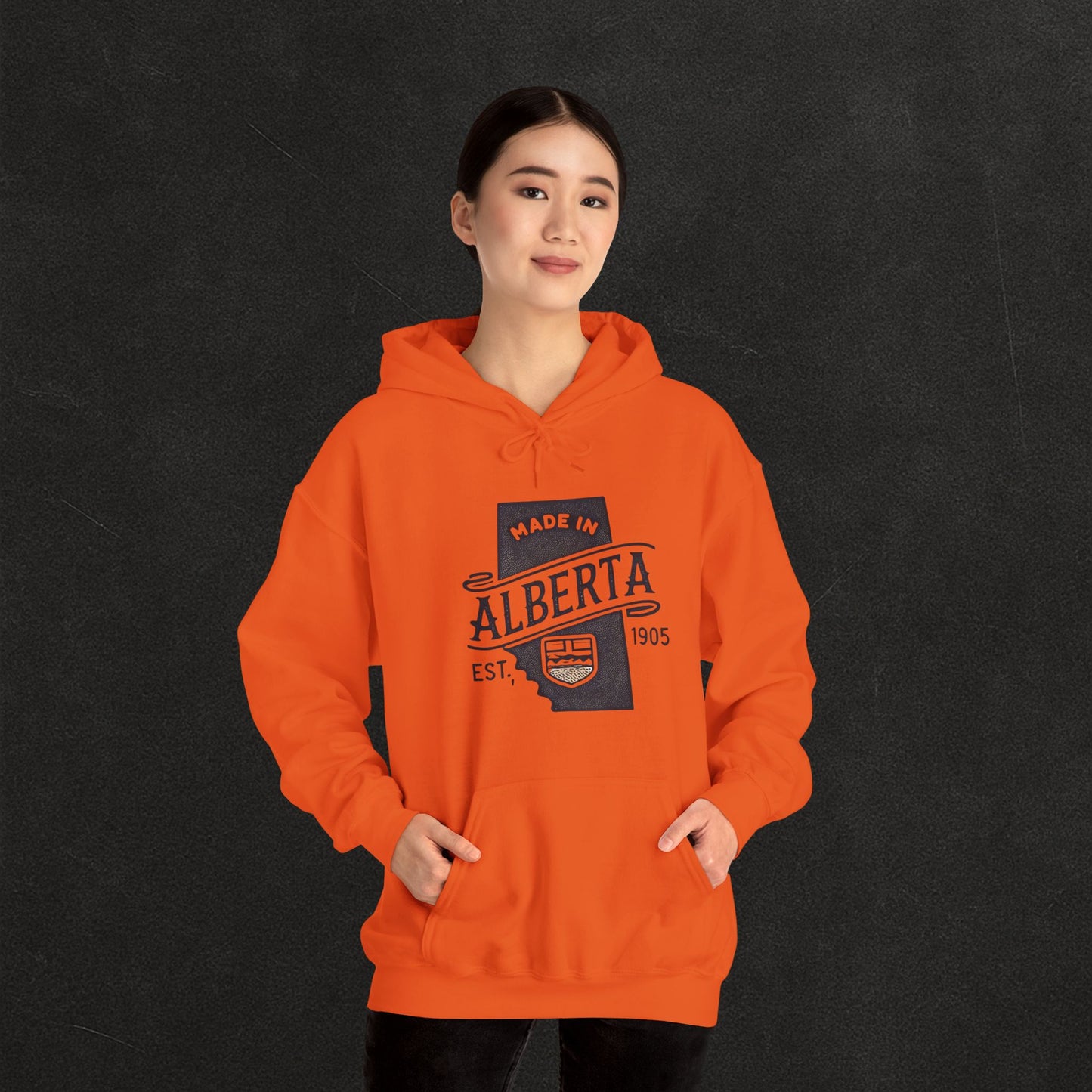 Alberta Proud Heavy Hoodie – Thick Unisex Pullover for the Prairie Weather