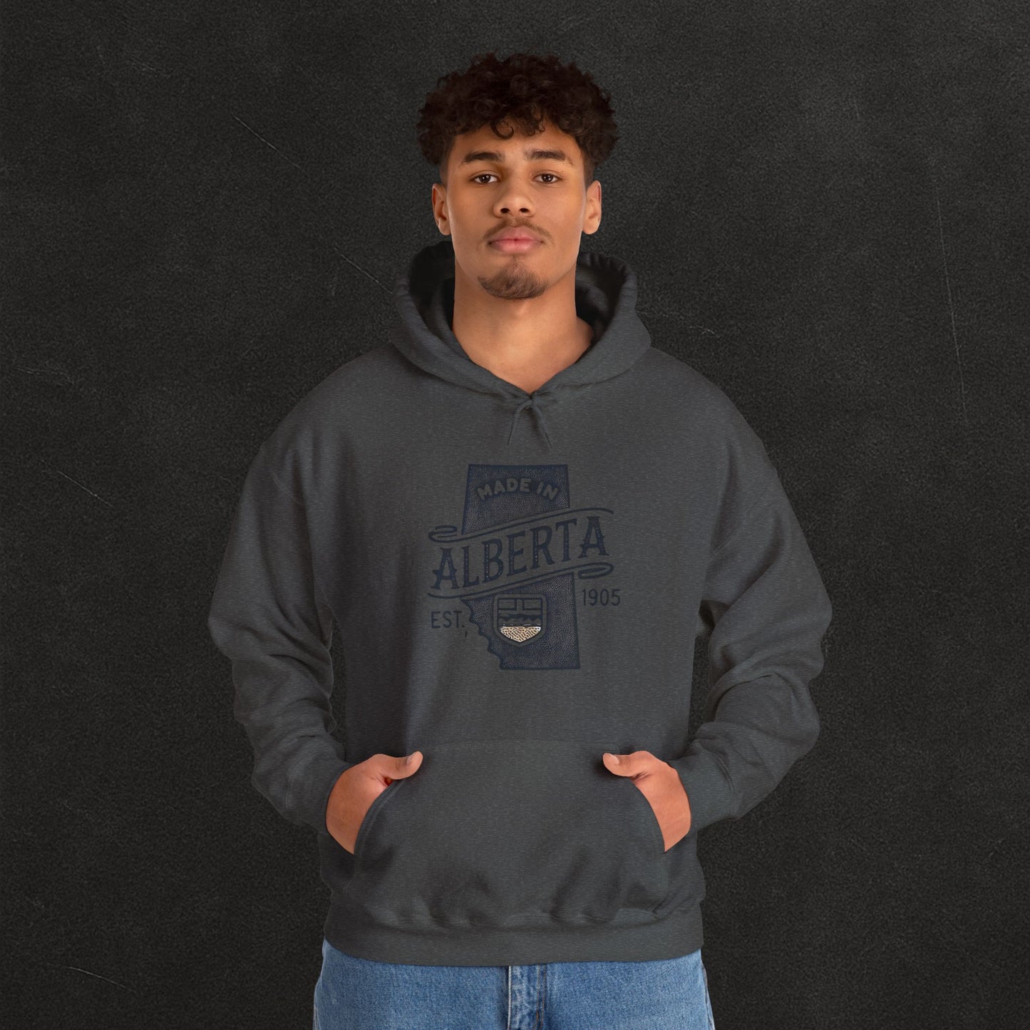 Alberta Proud Heavy Hoodie – Thick Unisex Pullover for the Prairie Weather