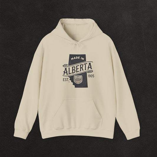 Alberta Proud Heavy Hoodie – Thick Unisex Pullover for the Prairie Weather