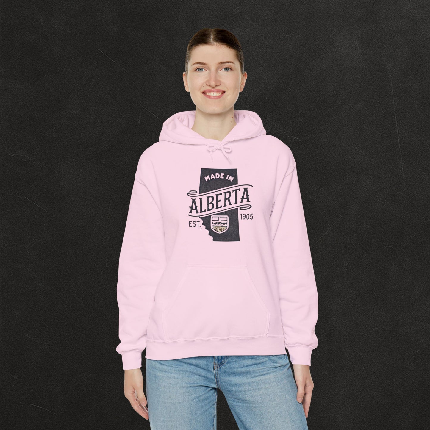 Alberta Proud Heavy Hoodie – Thick Unisex Pullover for the Prairie Weather