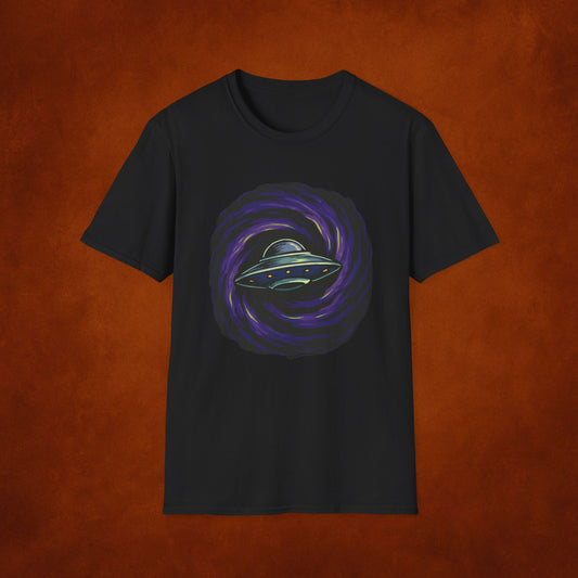 Retro Galactic UFO T-Shirt – Vintage Alien Graphic Tee For The Believers