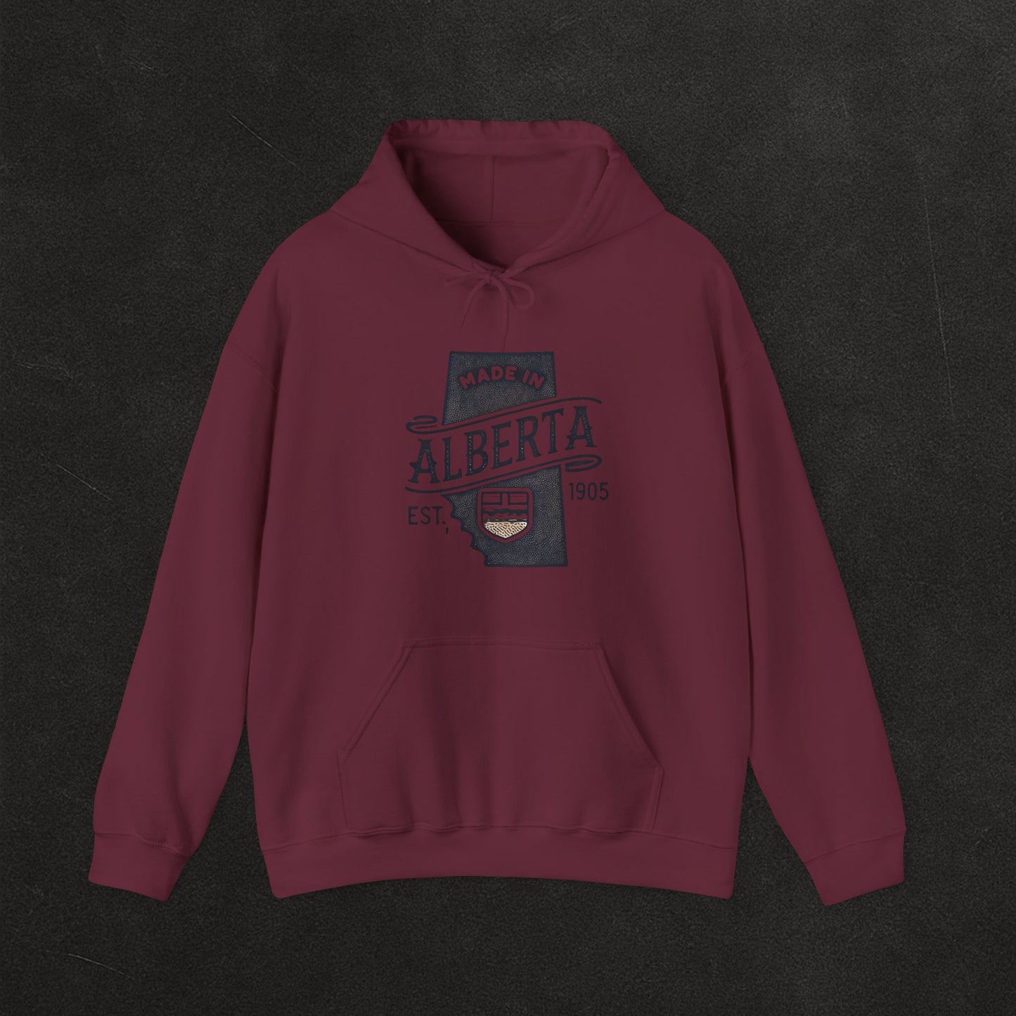 Alberta Proud Heavy Hoodie – Thick Unisex Pullover for the Prairie Weather