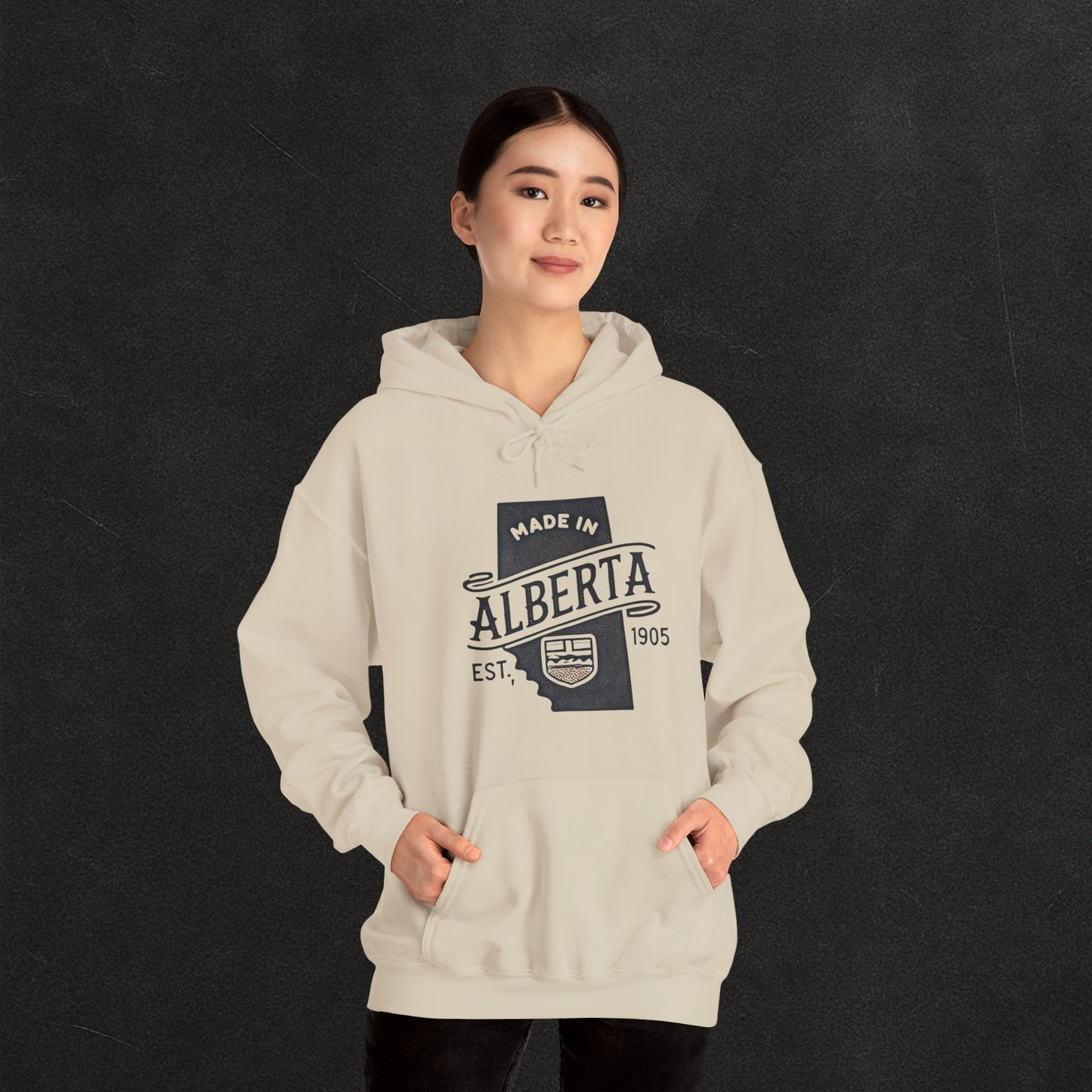 Alberta Proud Heavy Hoodie – Thick Unisex Pullover for the Prairie Weather