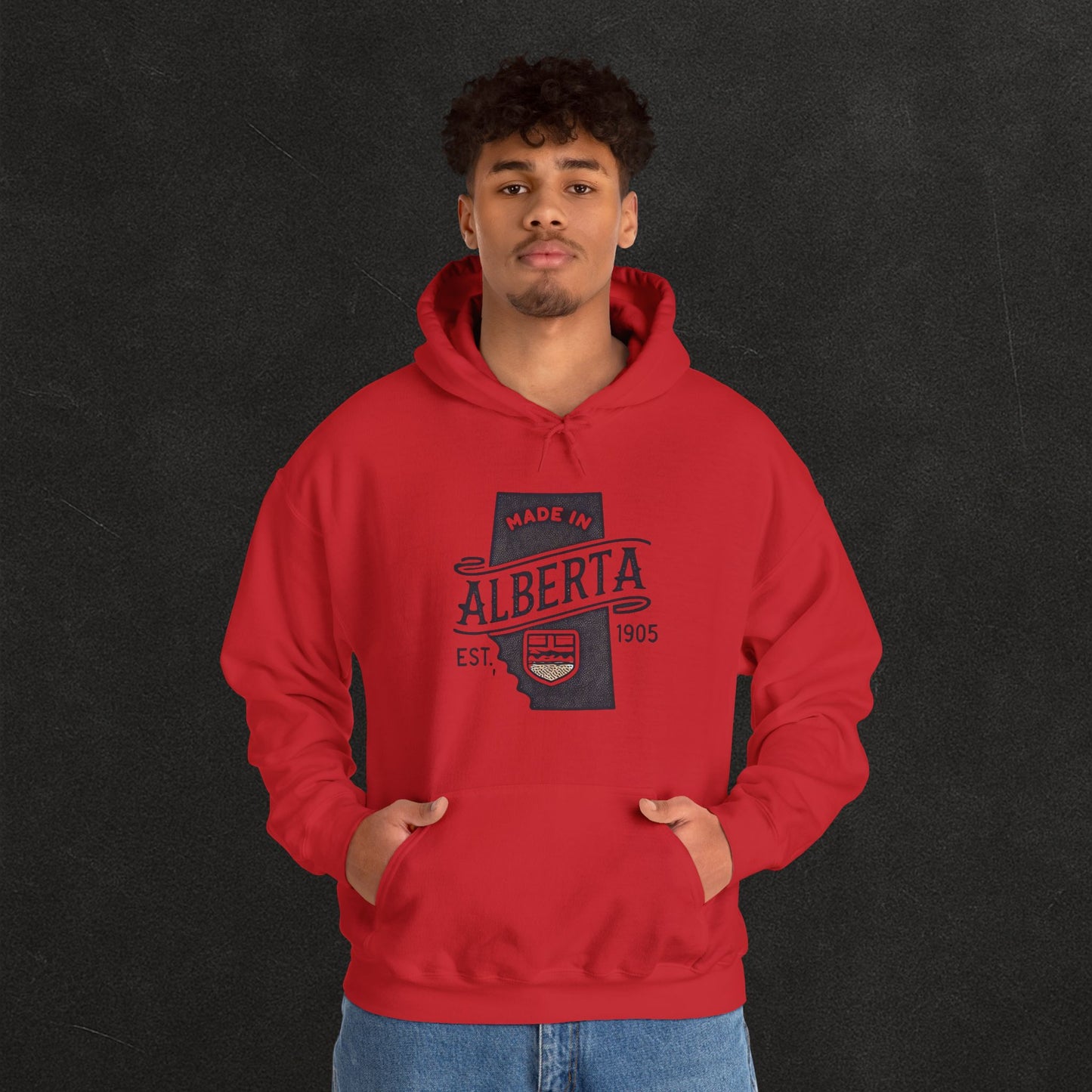 Alberta Proud Heavy Hoodie – Thick Unisex Pullover for the Prairie Weather