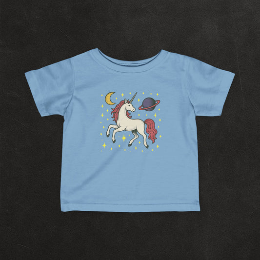 Cosmic Unicorn Infant Tee - Dream Big, Sparkle Louder Vintage Unicon Graphic Design