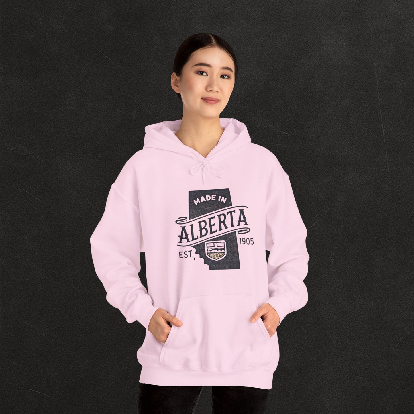 Alberta Proud Heavy Hoodie – Thick Unisex Pullover for the Prairie Weather