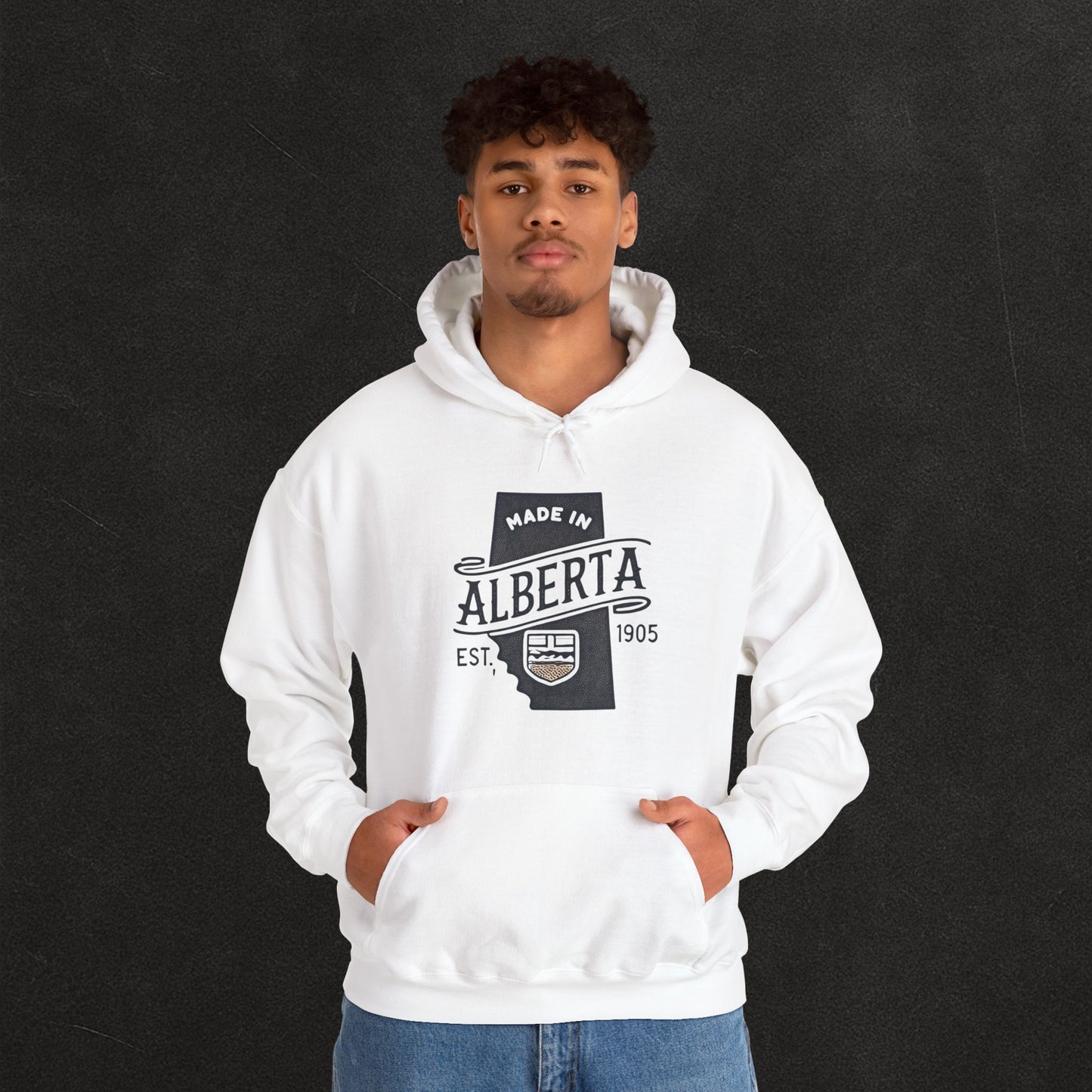Alberta Proud Heavy Hoodie – Thick Unisex Pullover for the Prairie Weather