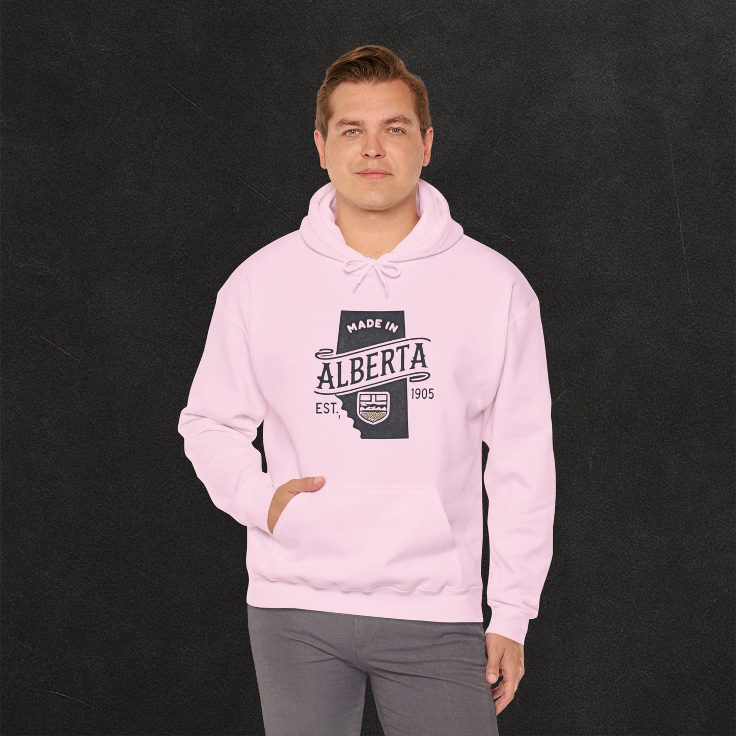 Alberta Proud Heavy Hoodie – Thick Unisex Pullover for the Prairie Weather