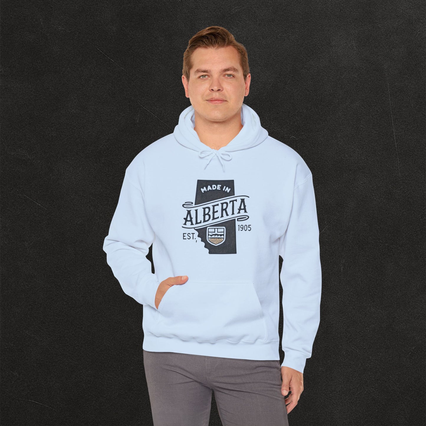 Alberta Proud Heavy Hoodie – Thick Unisex Pullover for the Prairie Weather