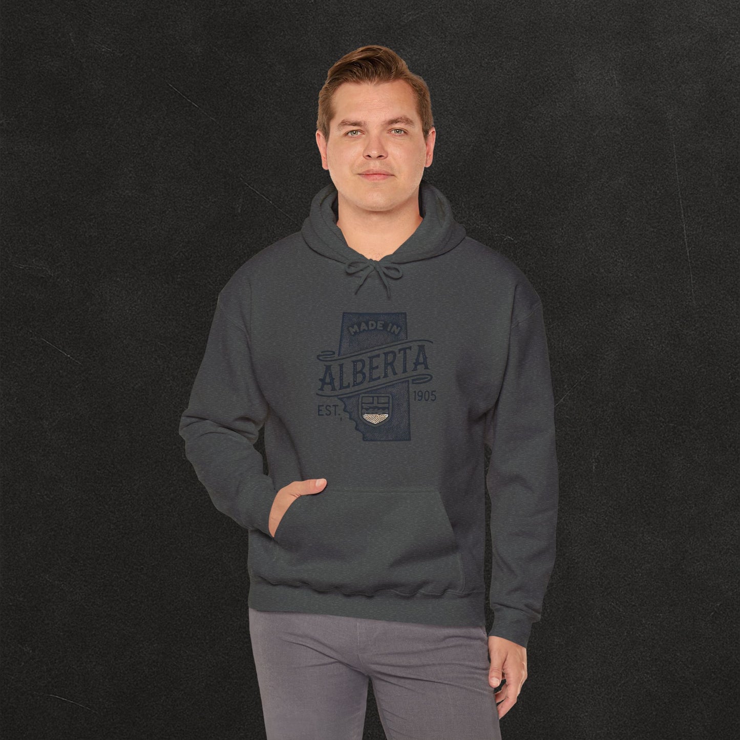 Alberta Proud Heavy Hoodie – Thick Unisex Pullover for the Prairie Weather